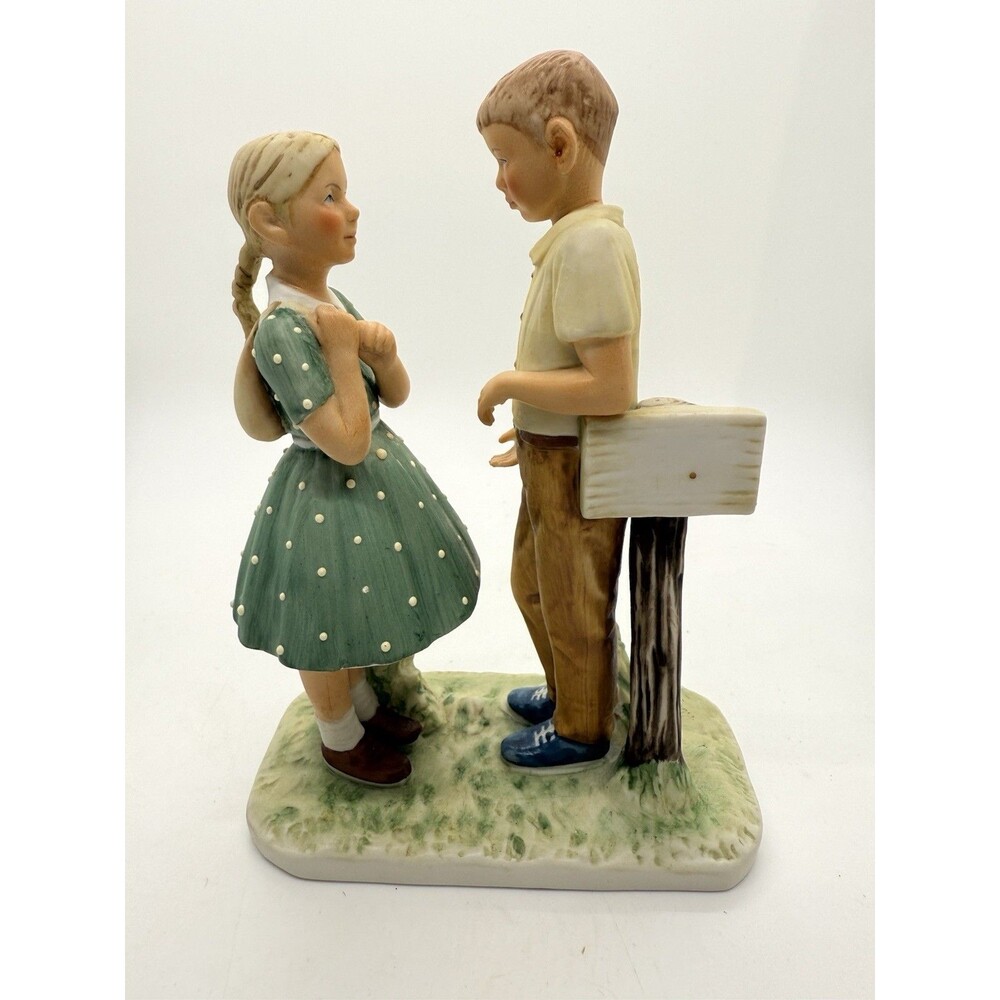 Gorham A‎ Day In The Life Of A Girl 1981 Norman Rockwell Porcelain Figurine New